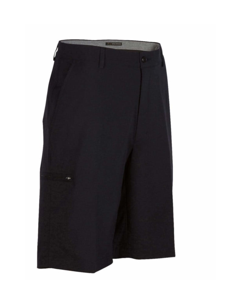 Greg Norman - Greg Norman Mens Size 40 Comfort Stretch Waist Performance Fabric Shorts, Black 