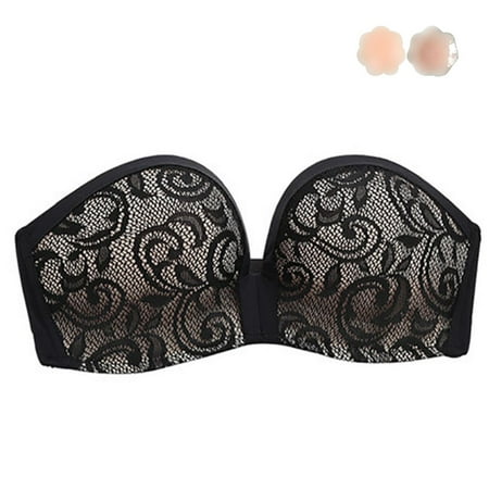 

Valcatch Women s Seamless Wire Free Strapless Bra With Get 1 Free Nipple Covers
