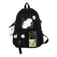 thumbnail image 1 of Mochila para mujer, bolso escolar, grande, lindo, para niños, mochila, cuaderno, mochila informal, escuela Negro jinwen Bolsa escolar, 1 of 8