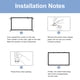 thumbnail image 3 of Pantalla de proyección plegable portátil sin perforaciones - Tela de seda de leche 16:9, 150 pulgadas, calidad 4K, fácil instalación para cine en casa o eventos., 3 of 6