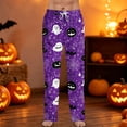 thumbnail image 2 of Satingcolo Mens Pajama Pants Soft Lightweight Men's Pajama Bottoms Sleep Lounge Pants For Men With Halloween Printed, 2 of 7