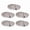 Silver, variant on 5Pcs Magnetic Brooch Converter Harm Free Clothing Magnet Buckle Badge Fastener