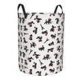 thumbnail image 2 of Balery Poodle Dog Round Laundry Basket with Handles Waterproof Freestanding Laundry Hamper for Clothes Toys in the Dorm and Family-, 2 of 8