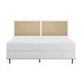thumbnail image 6 of Hillsdale Furniture Serena Wood and Cane Panel King Headboard with Bed Frame, White, 6 of 13