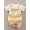 thumbnail image 5 of HWJAD Baby Girls Boys Rompers Short Sleeve Cotton Toddler Elephant Jumpsuit Summer Baby Clothes One-Piece Outfit, 5 of 5