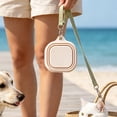 thumbnail image 4 of Aoznliie Collapsible Dog Bowls, 2 in 1 Foldable Silicone Dog Bowl for Travel, 6x5x1 inch Portable Dog Water Bowl for Hiking, White, 4 of 7