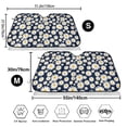 thumbnail image 3 of Haiem Daisy Floral Car Windshield Sun Shade - Blocks UV Rays Sun Visor Protector, Sunshade to Keep Your Vehicle Cool, Universal Fit SUV Van Sedan-Medium, 3 of 7