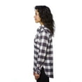 thumbnail image 3 of Burnside Women's Yarn-Dyed Long Sleeve Flannel Shirt, 3 of 3