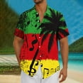 thumbnail image 1 of Blusa y camisa de manga corta con cuello vuelto Camisa casual para hombre Camisa de bolos vintage de manga corta Camisas de verano de playa cubana Camisa con botones Blusa para hombre Poliéster, 1 of 5