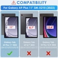 thumbnail image 2 of Funda de teclado DETUOSI para Samsung Galaxy Tab A9+ 11 2023, 2 of 7