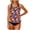 Red, variant on Summer Swimsuits 2 Piece,Womens Tankini Swimsuits Floral Tops U Neck Bathing Suit Tops Loose Fit Swim Tops with Shorts,Red,S