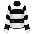 thumbnail image 5 of Jackets for Women Winter Coat Jackets Flannel Stand Collar Jacket(Flag of Waimes,Size:S-4XL), 5 of 7