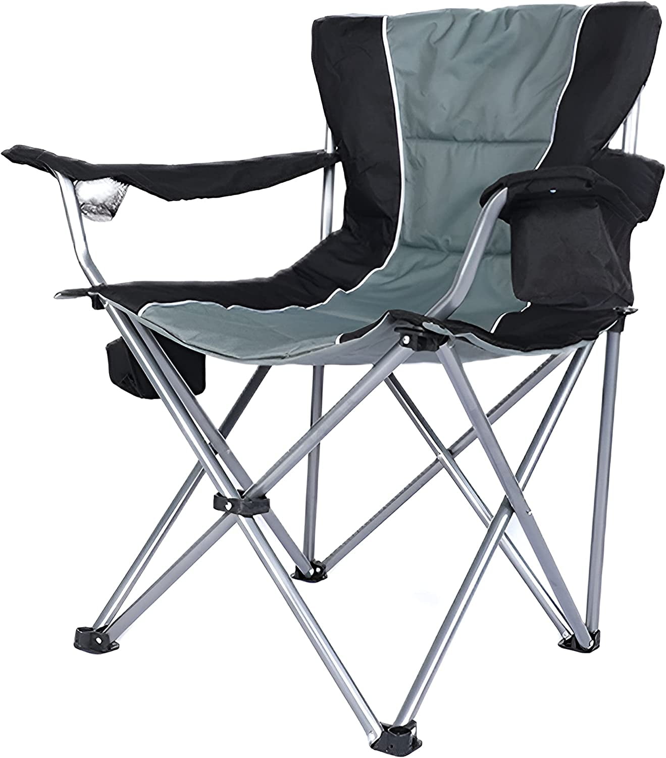 YSSOA Oversized Camping Folding Chair Heavy Duty Lawn Chair with
