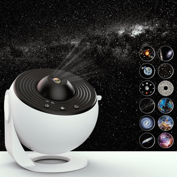 Proyector de estrellas Sunbox Planetarium Galaxy con 12 discos 4K