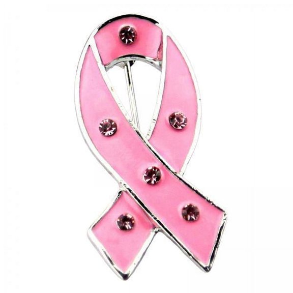 Segolike 5xWomen Pink Ribbon Brooch Pin Decorations Cancer Awareness Hope