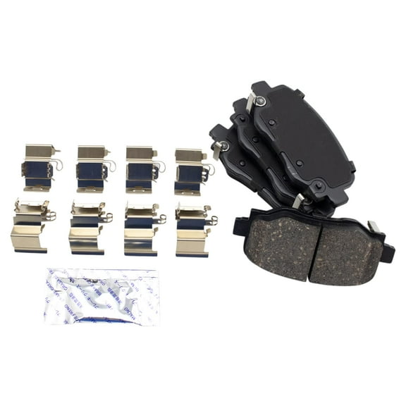 TRQ Rear Premium Posi Ceramic Disc Brake Pad Set for Jeep Renegade Fiat 500X SUV BFA73521