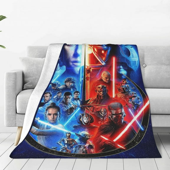 Star The Man-dalorian War Ultra-Soft Micro Fleece Blanket Cozy Blanket Thick Warm Plush Throw Blanket Sofa Cushion