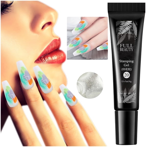 Nail Stamping Polish, 8Ml 1916-20 - Nail Stamping Gel, Uv Led Gel for Plate Transfer, 8Ml, Nail Polish Easter Mother'S Day Nail Care Makeup Organizers