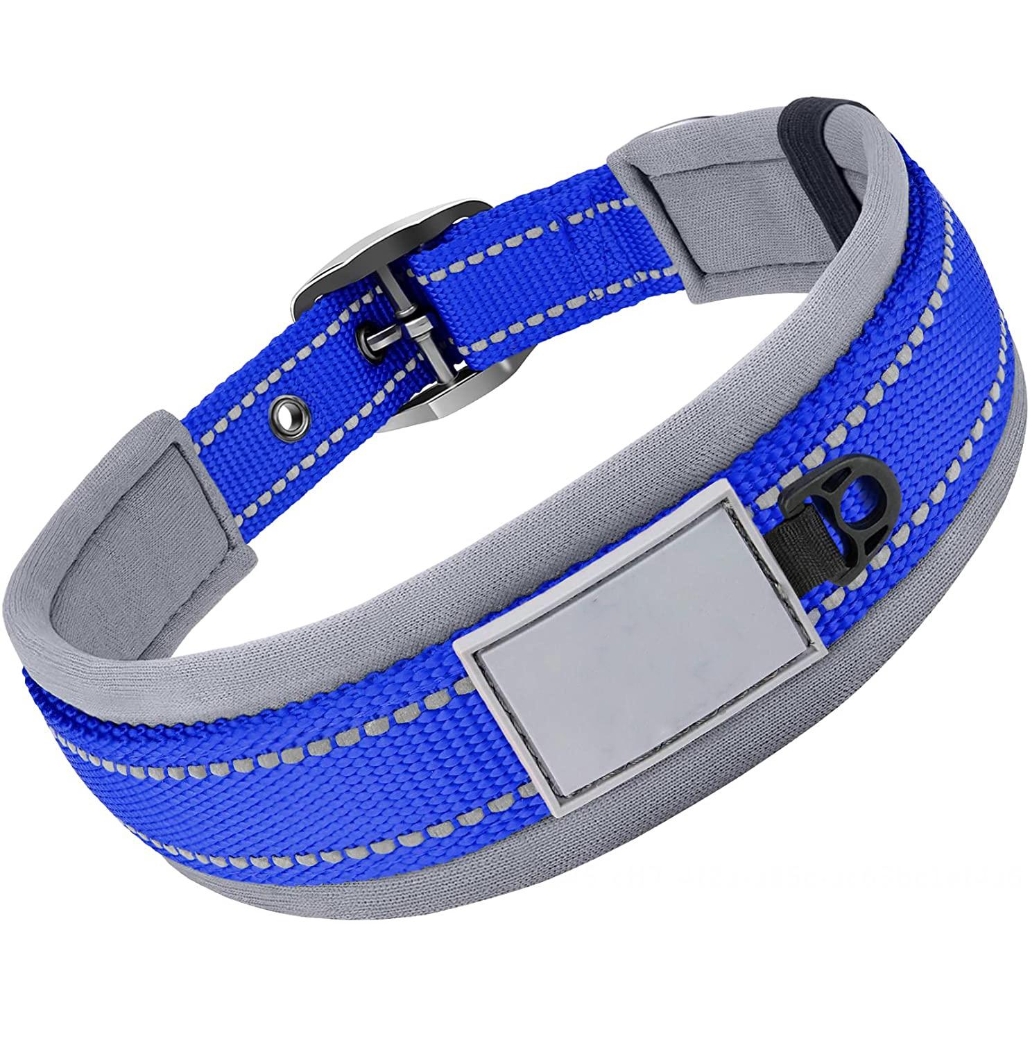 Fovien Soft Padded Dog Collar for Large Dogs, Reflective Pet Collars