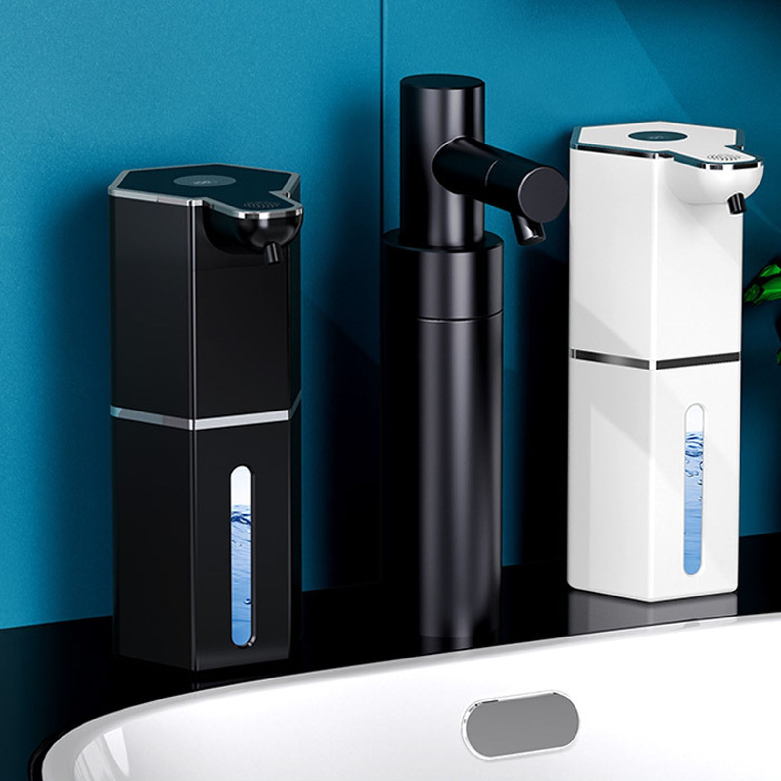BinKFF Automatic Liquid Soap Dispenser,4-Level Adjustable, Wall Mount,USB Rechargeable,10.7oz/360ml,Touchless Hand & Dish Soap Dispenser for Bathroom, Kitchen,Hotel, Restaurant