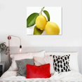 thumbnail image 3 of Modern Canvas Artwork Fruit Pattern Design Fresh Lemon Digital Print Canvas Wall Art for Living Room Bedroom Home Décor Ready to Hang 20×16in, 3 of 3