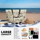 thumbnail image 5 of Fotbe Wild West Desert With Cowboys Bolsa de Viaje para Playa - Resistente al Agua, Bolsa Tote de Gran Capacidad y Ligera con 7 Bolsillos para Mujeres y Hombres, 5 of 7