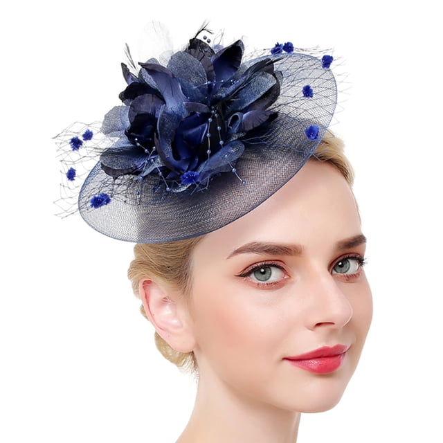 Coofit Fascinator Hat Dual-use Mesh Flower Creative Tea Party Hat Fascinator Hair Clip