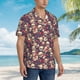 thumbnail image 3 of Balery Skull rock music record Camisas hawaianas de manga corta para hombre, camisas playeras de corte holgado, camisas de vacaciones con botones,3X-Large, 3 of 7
