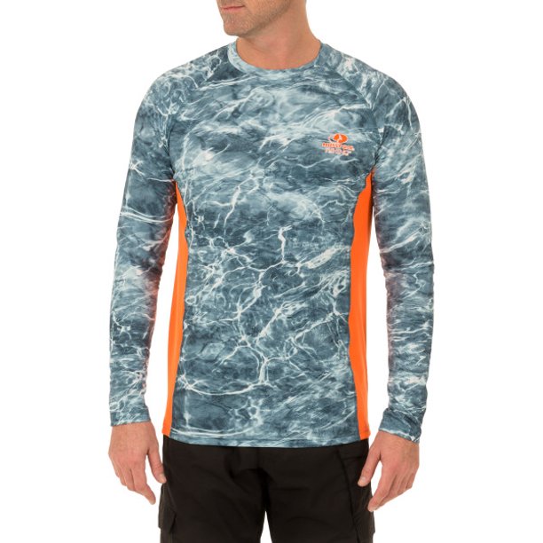 Mossy Oak Mossy Oak Men S Long Sleeve Performance Fishing Tee Mossy Oak Elements Spindrift M Walmart Com Walmart Com
