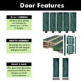 thumbnail image 5 of Homacer 5-in-1 Design 36'' W x 84'' H x 1-3/8'' D Solid Wood Barn Door, Finished and Unassembled, with Pre-drilled Holes for Easy Assemble and Pre-routed Groove, Interior Only (Royal Pine), 5 of 8