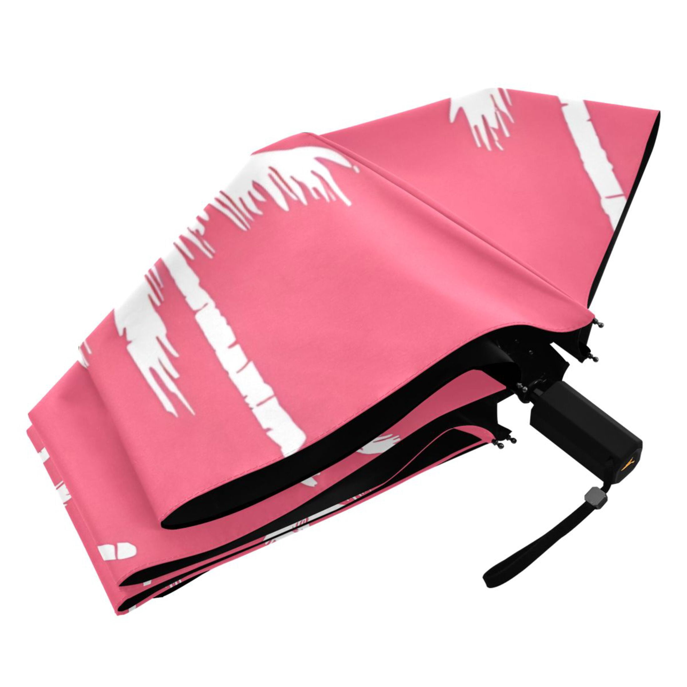 ALAZA Palm Tree-a3 UPF 50+ Compact Folding Umbrella for Rain Travel Umbrella Packable