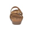 thumbnail image 3 of Baretraps Womens Jalen Faux Leather Ankle Strap Footbed Sandals, 3 of 3