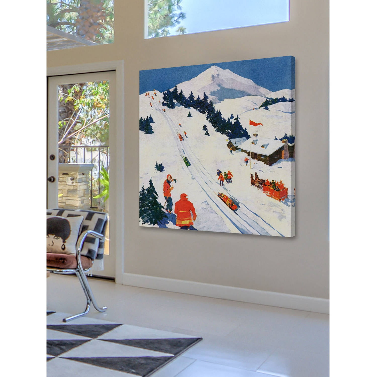 Marmont Hill Winter Sports Painting on Wrapped Canvas