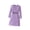 Purple, variant on Lovskoo Kids Toddler Girls 2Pcs Dress Set 8-12 Years Round Neck Knit Patchwork Velvet Long Sleeve Dress   Black Belt Purple