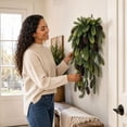 thumbnail image 5 of Tyidzon 2Pcs Artificial Christmas Swags 30in Bendable Realistic Teardrop Pine Needle Branches for Front Door Wall Home Decor, 5 of 8