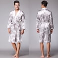 thumbnail image 1 of Ropa de dormir de seda, ropa de dormir de seda helada para hombres, ropa de dormir de manga larga para hombres, batas de baño, ropa para el hogar, 1 of 6