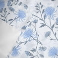 thumbnail image 6 of Valance for Windows,Blue Wildflower Country Herb Valances Curtain Rod Pocket Valance for Kitchen Bedroom Living Room Bathroom,Watercolor Floral Leaves Short Curtains Window Treatment 54x18in, 6 of 9