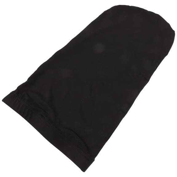 ROSENICE Sleep Bonnet 1Pack Black Polyester for Long Hair Secure in Place