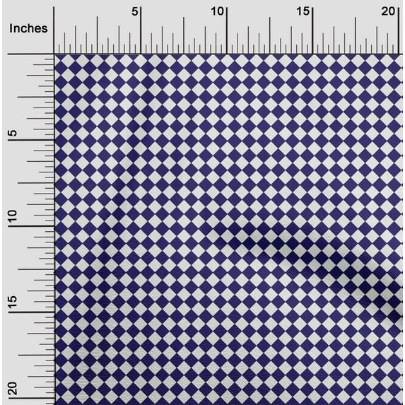 oneOone Cotton Cambric Fabric Diamond Geometric Print Fabric By Yard 56 Inch Wide