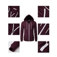 thumbnail image 4 of H2H Mens Casual Slim Fit Long Sleeve Lightweight Zip-up Hoodie With Kanga Pocket (CMOHOL048), 4 of 6