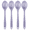 Purple, variant on 4 Pieces Silicone Slotted Spoons Silicone Nonstick Mixing Spoon Heat Resistant for Baking, Serving and StirringGreen