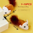 thumbnail image 2 of 1~10PCS Smart Running Mouse Cat Toy Interactive Random Moving Electric Cat Teaser Toys Simulation Mice Kitten Self-Playing Plush Style B 1pc, 2 of 6
