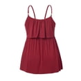 thumbnail image 4 of Women's Maternity Tank Tops Sleeveless Top Crew Neck Casual Pregnancy T-Shirts Summer Basic Red M, 4 of 7