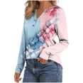 thumbnail image 5 of Craaazy Teacher Shirts V-Neck Long Sleeve Buttons T-shirt Comfy Fashion Printed Blouses Gifts, 5 of 5