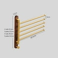 thumbnail image 2 of Bathroom Towel Bar Rotating Towel Rack Shelf Kitchen Wall Mounted Towel Holder Clothes Hanging Storage Organizer, 2 of 13