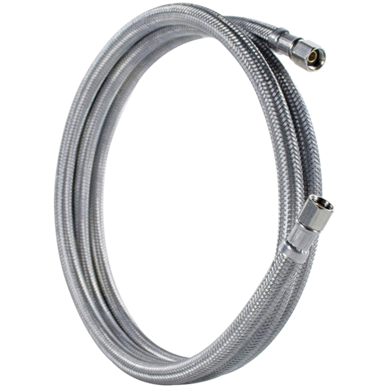 Certified Appliance Accessories Braided Stainless Steel PEX Ice Maker Connector with 1/4-In. Compression (10 Ft.) IM120PEX