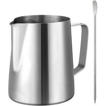 Naler 20 oz Milk Frothing Pitcher Milk Coffee Creamer Frother Stainless Steel Steamer Cup & Latte Art Pen
