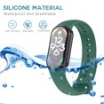 thumbnail image 3 of Instalación tipo prensa de silicona para correa de reloj para Xiaomi Mi Band 8 (verde), 3 of 6