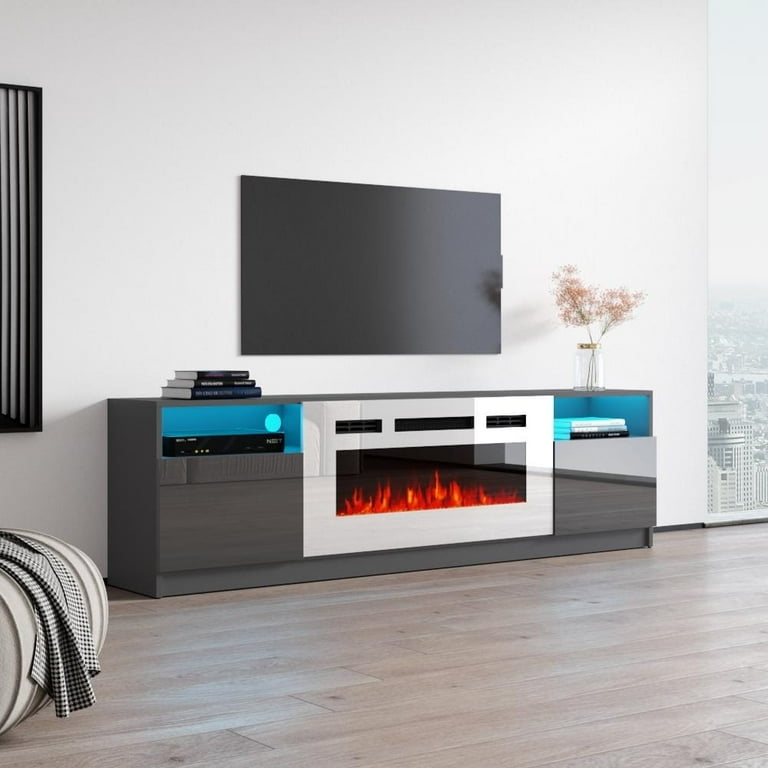 Meble furniture fireplace tv stand discount