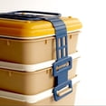 thumbnail image 4 of Caja de almuerzo de oficina en casa Caja de bento de tres capas Caja de alimentos Organización de contenedores Amarillo Sunnimix Contenedores de almuerzo, 4 of 8